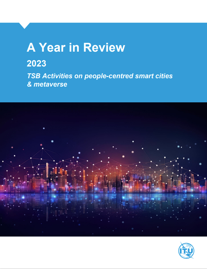 Cover page of ITU-T SSC and metaverse team's Year in Review